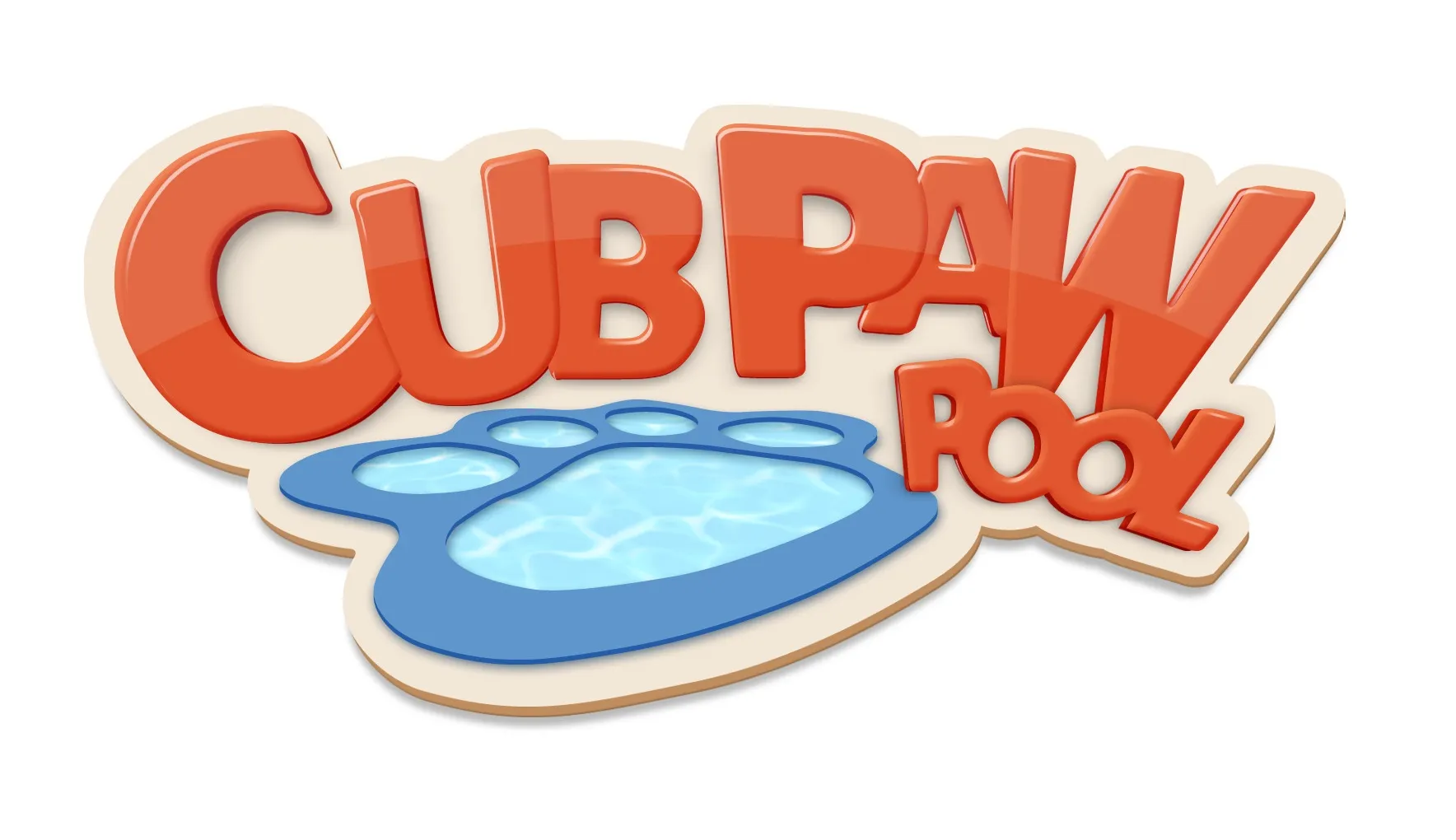 The logo for Cub Paw Pool at Great Wolf Lodge indoor water park and resort.